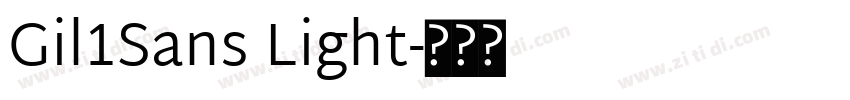 Gil1Sans Light字体转换 Gil1Sans Light字体转换